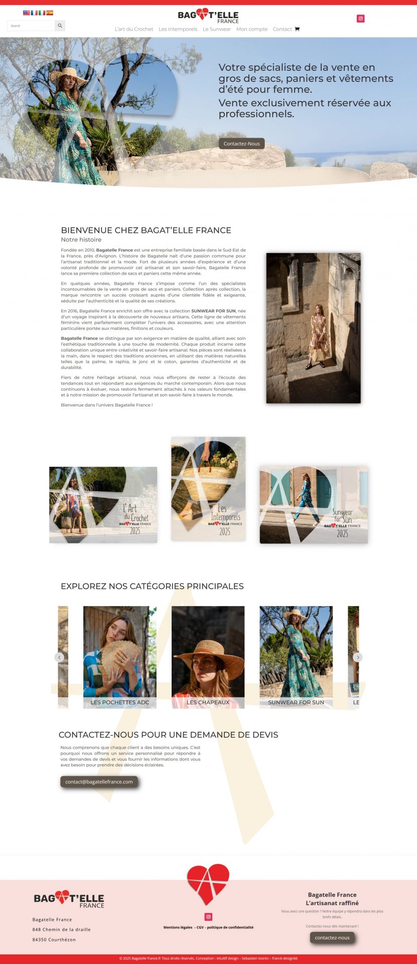 bagatellefrance Site WordPress créé pour bagatelle