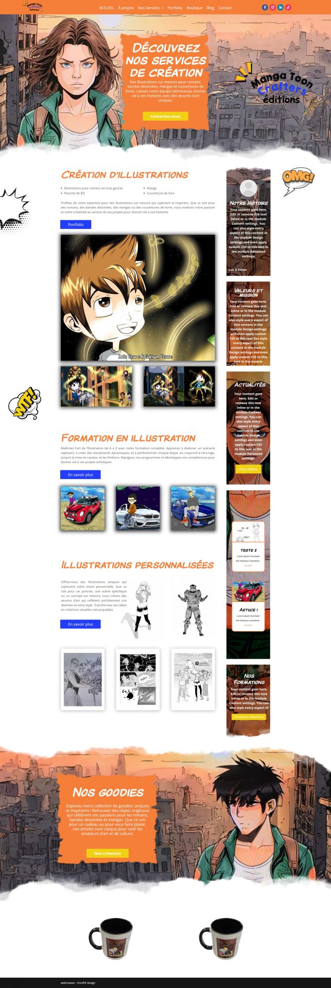 crafter Site WordPress créé pour crafteur - illustrateur
